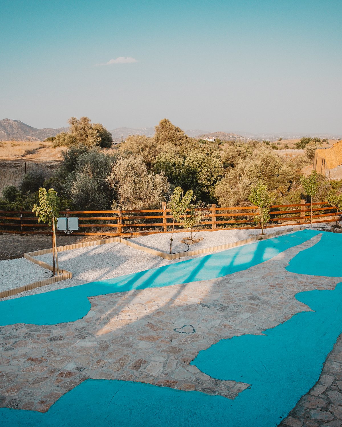 Amphitheatre with Cyprus map relief