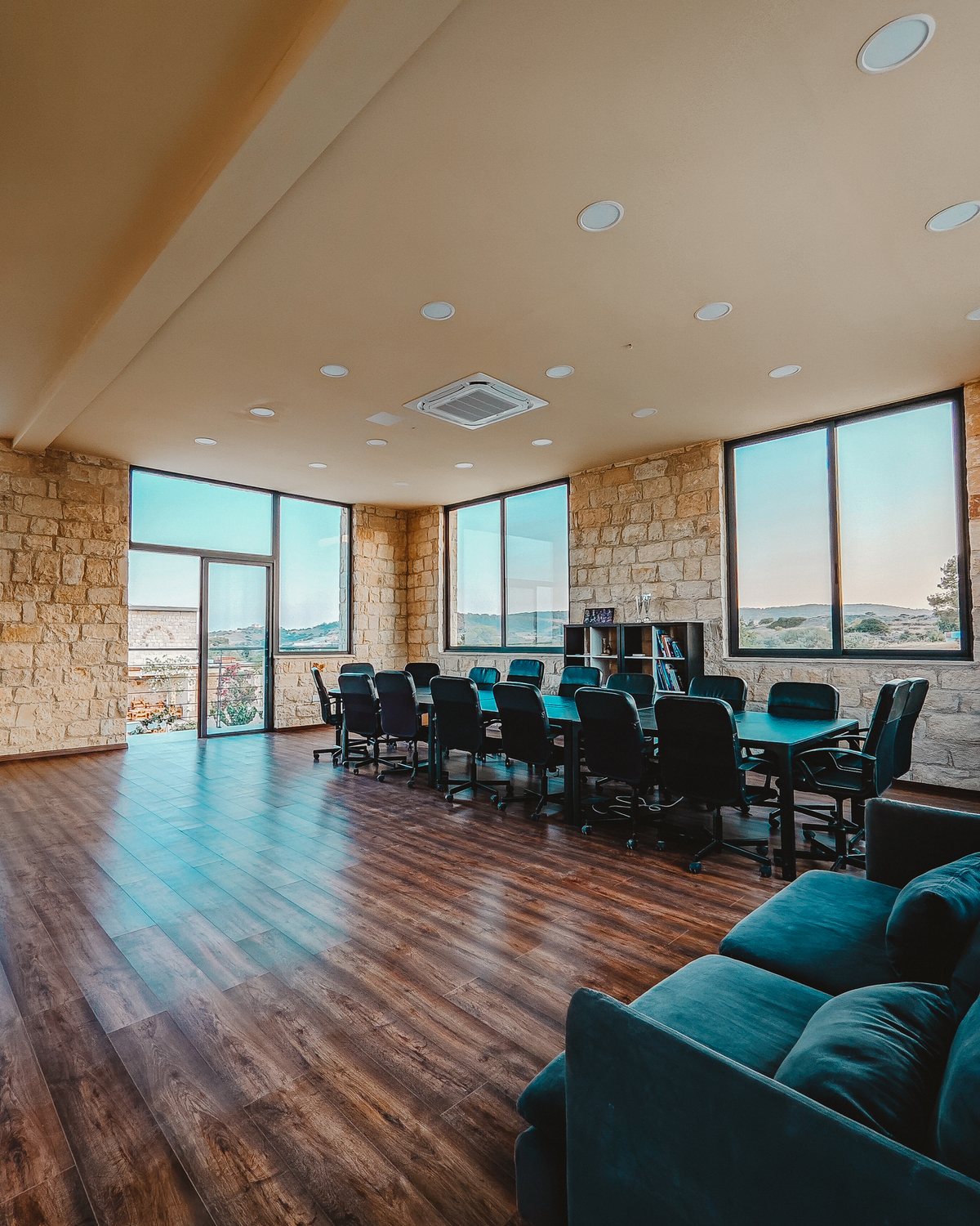 Seminar hall with morning light