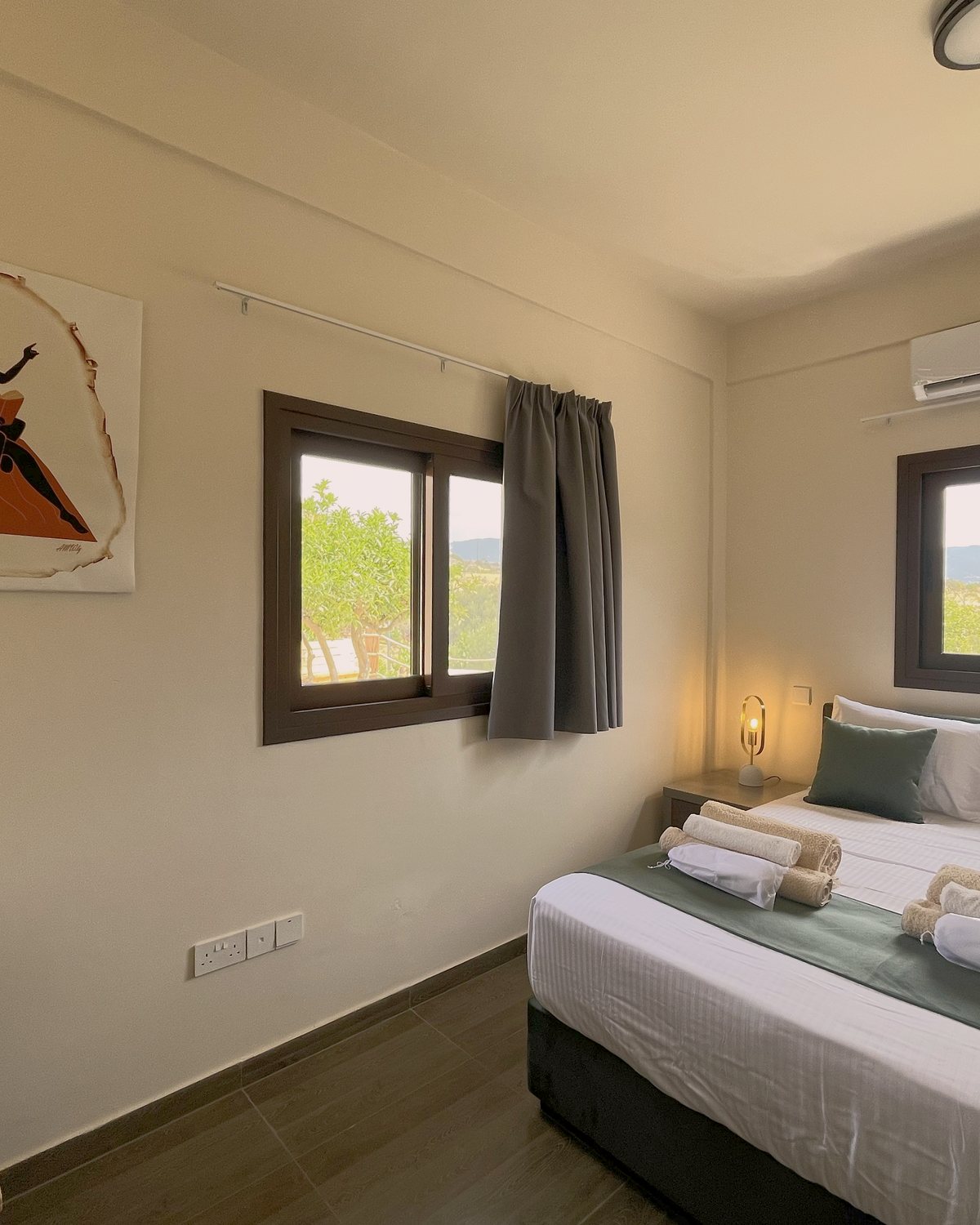 Bedroom suite with linen tones